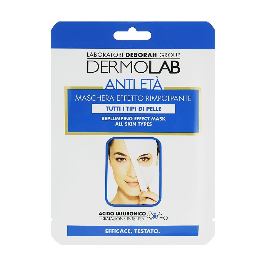 Антивікова тканинна маска для обличчя Dermolab Replumping Effect Mask, 25 г