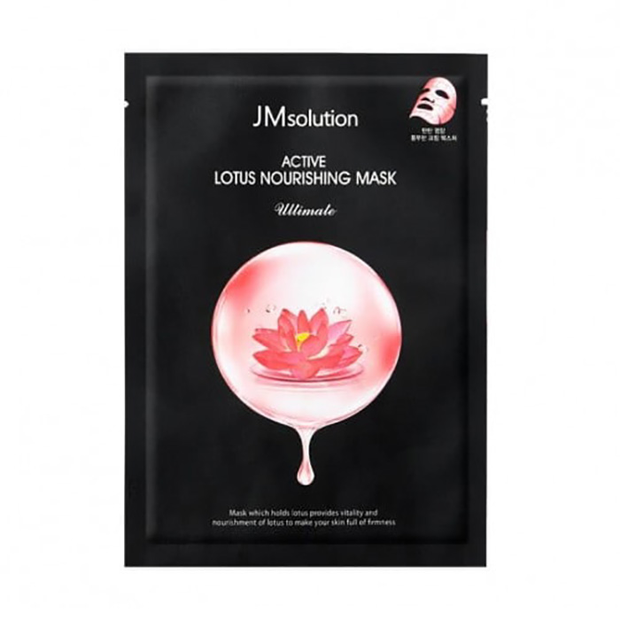 Тканинна маска для обличчя JMSolution Active Lotus Nourishing Mask Ultimate, 30 мл